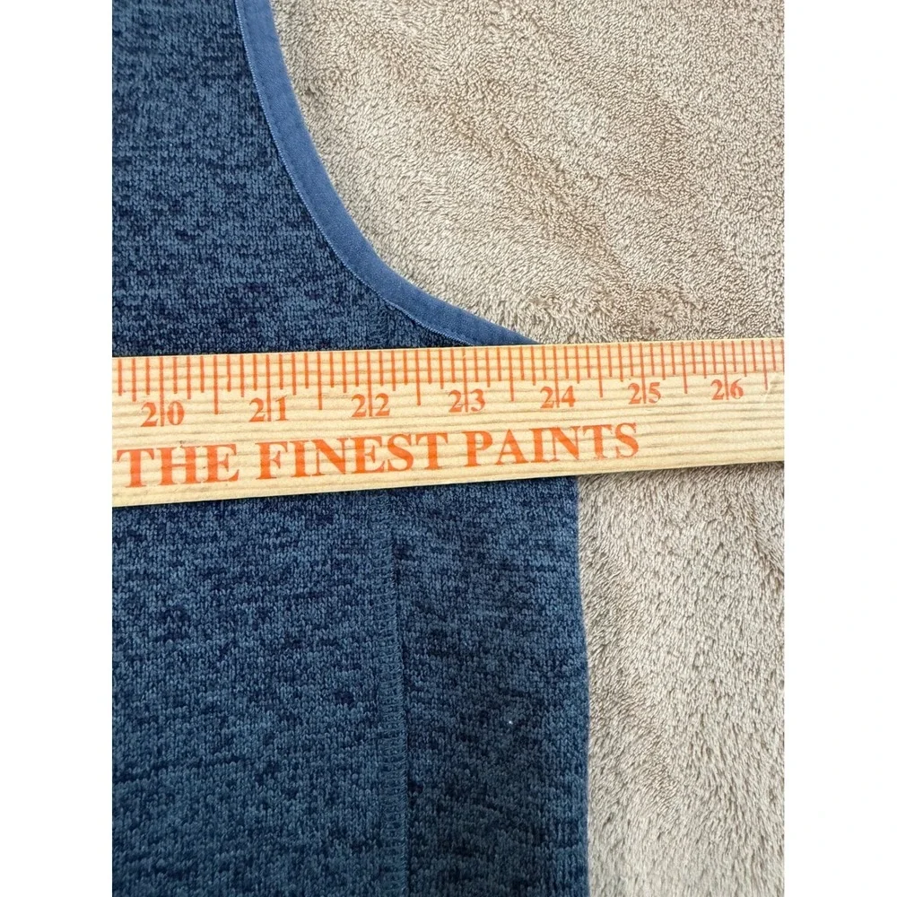 Orvis Denali‎ Fly Fishing Sweater Vest Men's Size 2XL Blue Fleece Full Zip EUC